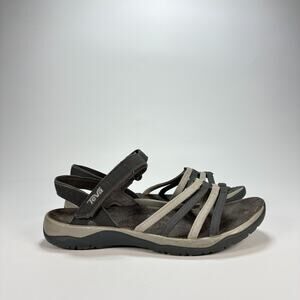Teva Elzada Web Dark Gray Outdoor Strappy Sport Sandals 1101112 Women's Size 8.5